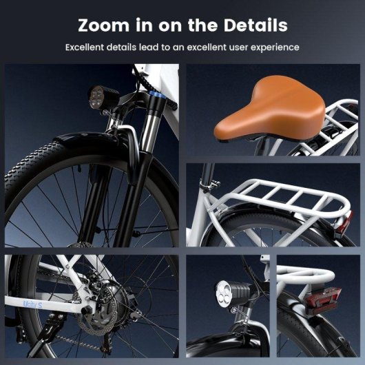 Bicicleta Eléctrica iScooter Ucity S Fat Tire 26" Motor 250 W Batería 36 V 13 Ah