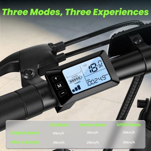 Bicicleta Eléctrica Plegable iScooter U4 500 W Batería 36 V 10,4 Ah hasta 90 km