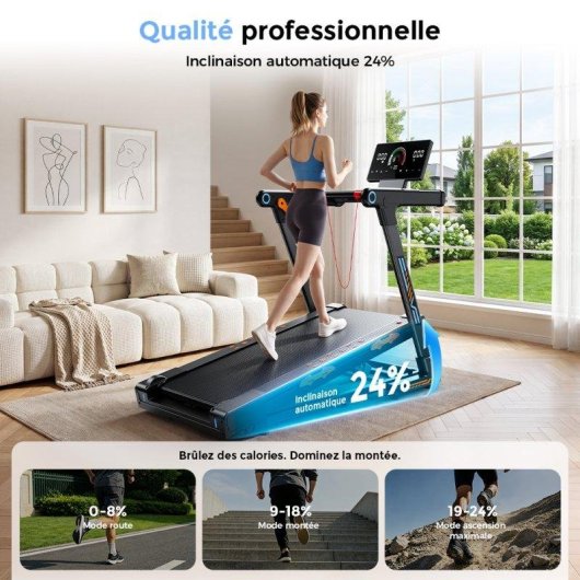 Cinta de correr Formill FT71 Motor 1000W Inclinación Automática 24% Pantalla Táctil