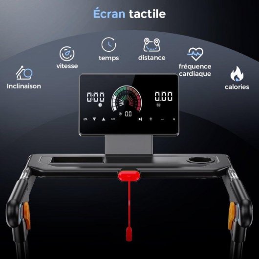 Cinta de correr Formill FT71 Motor 1000W Inclinación Automática 24% Pantalla Táctil