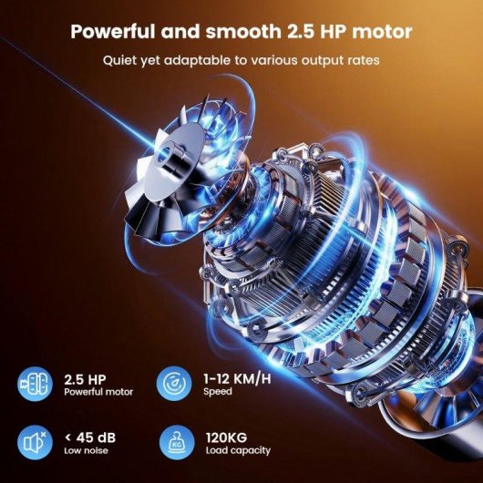 Cinta de correr plegable Formill X2NC Motor 2,5 CV 1-12 km/h 120 kg