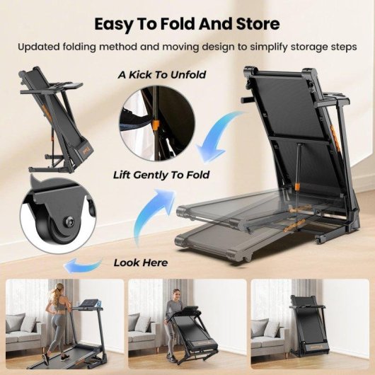 Cinta de Correr Formill FT61 Plegable 3 HP 13,5 km/h Inclinación 15%