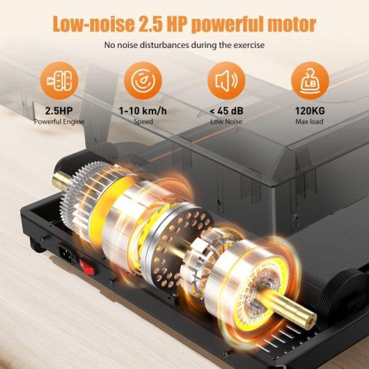 Cinta de correr Formill FT51 Plegable 2,5 HP 1-10 km/h 120 kg Pantalla LED