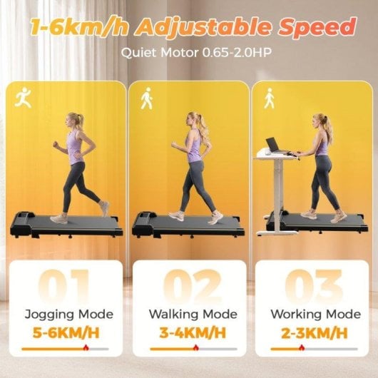 Cinta de Correr Eléctrica Formill FT31 1-6 Km/h 120 kg Pantalla LED