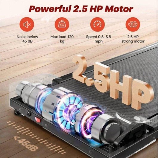 Cinta de Correr Formill JT31 Motor 2,5 HP Inclinación 15° Pantalla LED Control Remoto