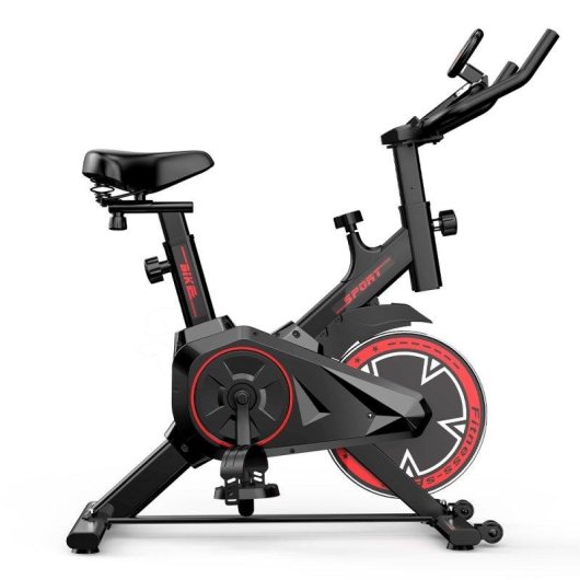 Bicicleta Estática Formill QK101 Spinning 120 kg Monitor LCD Soporte Tablet