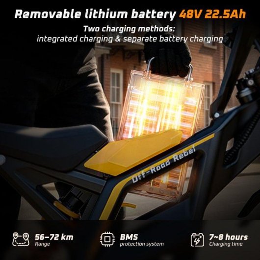 Motocicleta Eléctrica iScooter MT2 3000 W 60 km/h 48 V NFC
