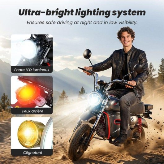 Moto Eléctrica iScooter Y18 2000W 48V 20Ah 55 km/h Autonomía 90 km