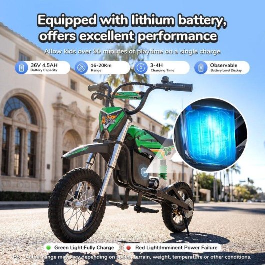 Moto Eléctrica Todoterreno iScooter A12 36 V 4,5 Ah 350 W Verde
