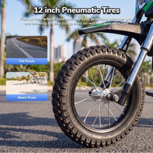 Moto Eléctrica Todoterreno iScooter A12 36 V 4,5 Ah 350 W Verde