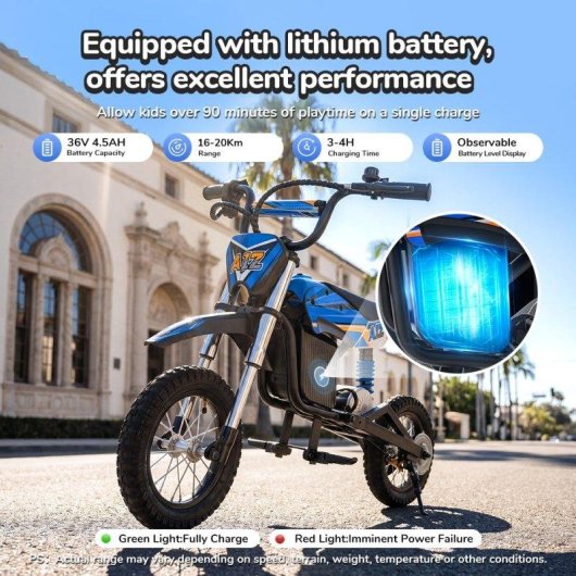Moto Eléctrica iScooter A12 36V 4,5Ah 350W 3 Velocidades 25 km/h Azul