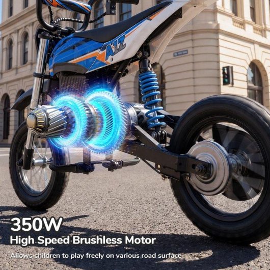 Moto Eléctrica iScooter A12 36V 4,5Ah 350W 3 Velocidades 25 km/h Azul