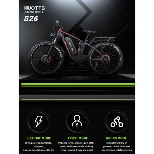 Velo electrique urbain DUOTTS S26 Double moteur 750W