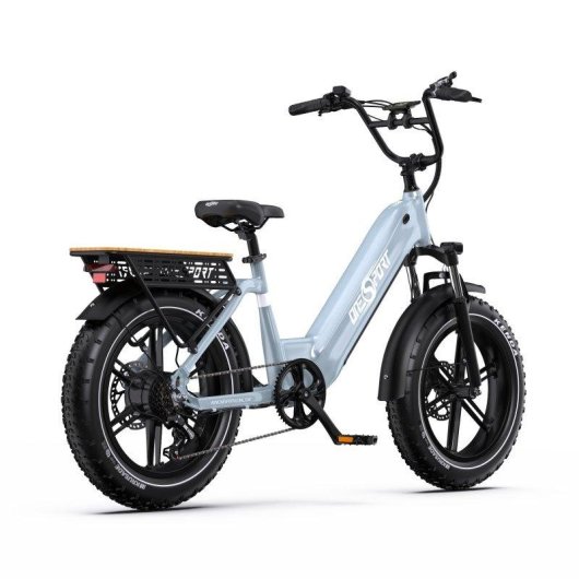 Bicicleta Elétrica OneSport OT08 500W Bateria 48V 18Ah Pneus Fat 20"