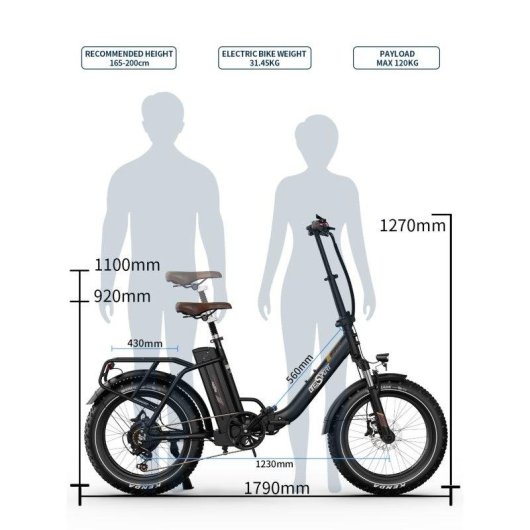 Velo electrique OneSport OT16 Max Puissant 500W