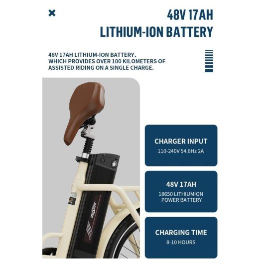Vélo électrique OneSport OT16-2 pliable 250W batterie 48V 17Ah 20 pouces