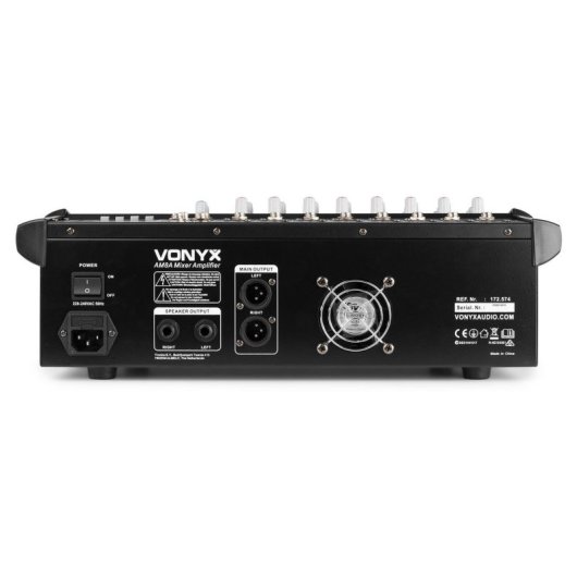 Mezclador Vonyx AM8A 8 Canales 1000 W Amplificador Integrado Bluetooth