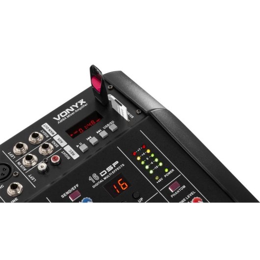 Mezclador Vonyx AM8A 8 Canales 1000 W Amplificador Integrado Bluetooth