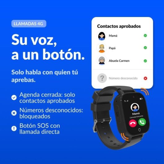 Robin Generation K3 GPS Preto SIM Chamadas para criancas