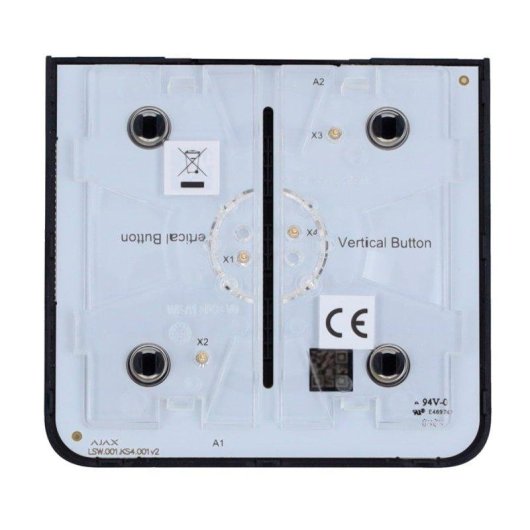 Panel táctil lateral Ajax SideButton Vertical negro