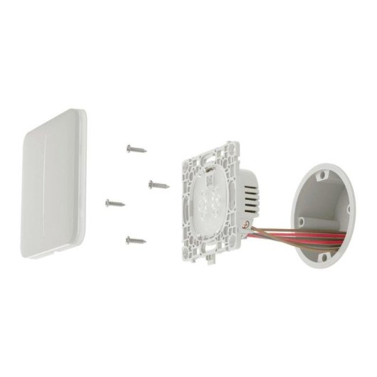 Interruptor inteligente Ajax LightCore doble conmutable Jeweller 868 MHz blanco