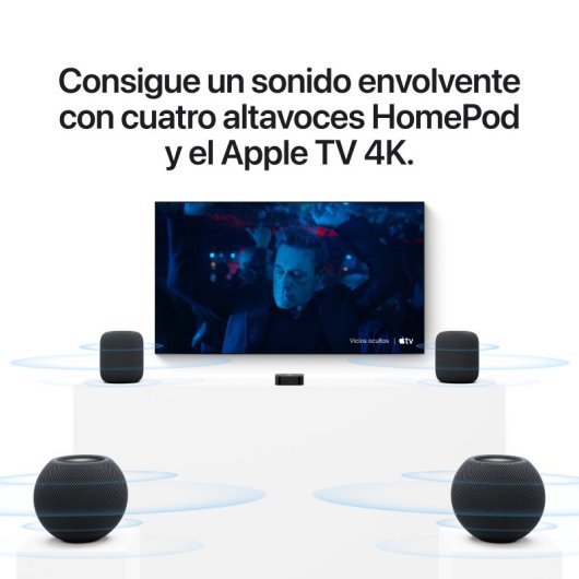 Apple HomePod Mini 2 Altavoz Inalámbrico Inteligente Blanco con Siri y Wi-Fi 6E