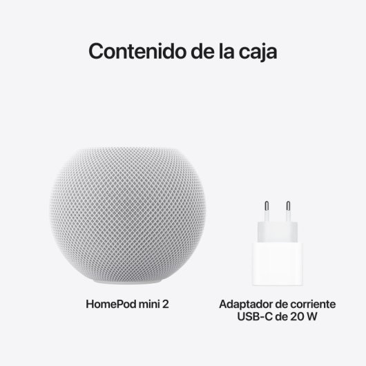 Apple HomePod Mini 2 Altavoz Inalámbrico Inteligente Blanco con Siri y Wi-Fi 6E