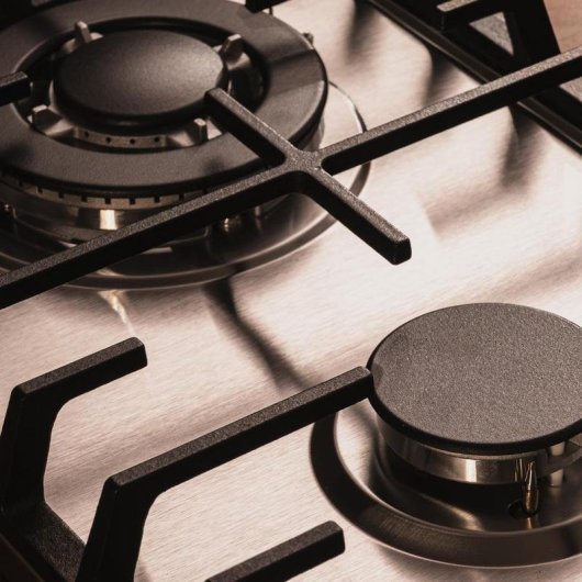 Piastra a gas Bolero GN 2200F 2 fuochi Acciaio Inox