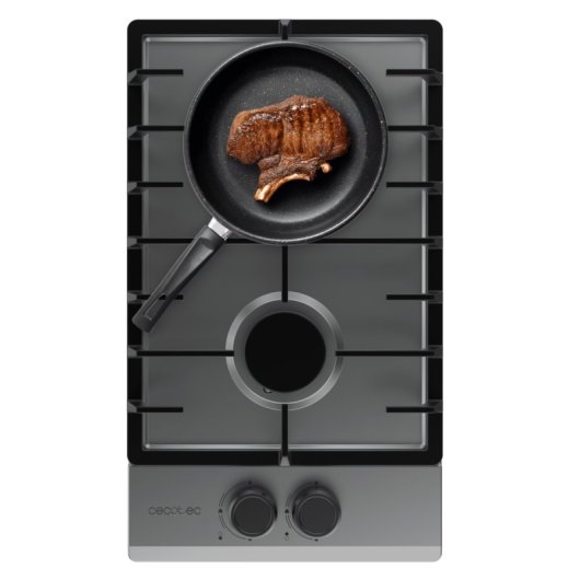 Piastra a gas Bolero GN 2200F 2 fuochi Acciaio Inox