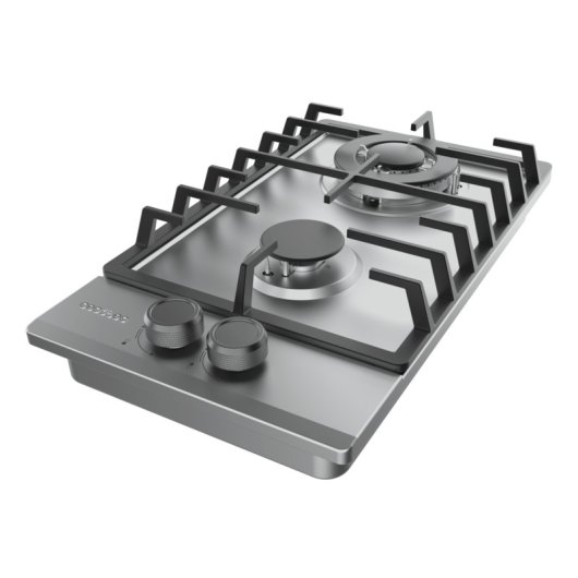 Piastra a gas Bolero GN 2200F 2 fuochi Acciaio Inox
