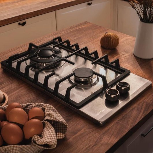 Piastra a gas Bolero GN 2200F 2 fuochi Acciaio Inox
