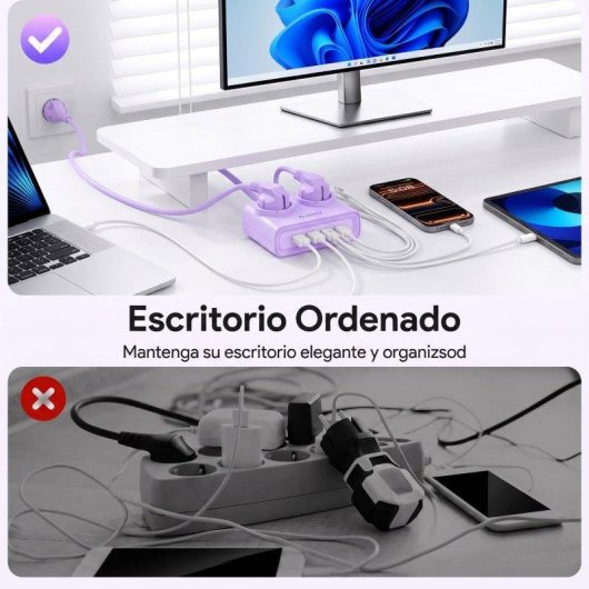 Multiprise ORICO PDC 2 prises 4 USB GaN 15 W 1,6 m