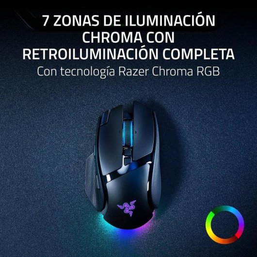 Ratón Razer Basilisk V4 Pro inalámbrico 50000 DPI negro RGB 14 botones