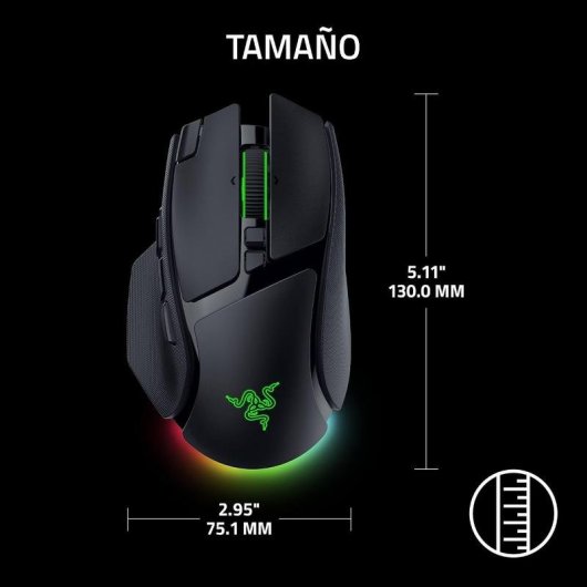 Ratón Razer Basilisk V4 Pro inalámbrico 50000 DPI negro RGB 14 botones