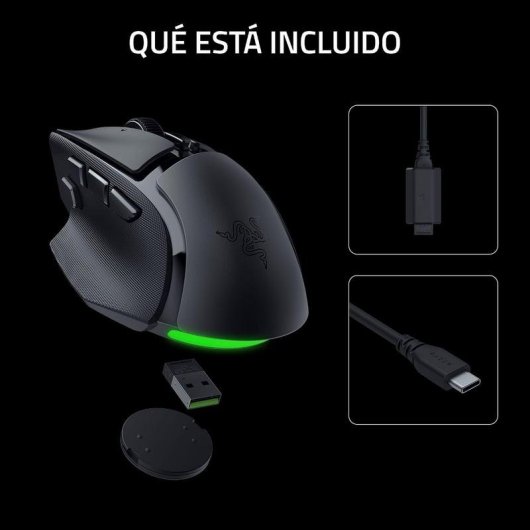 Rato Razer Basilisk V4 HyperSpeed Bluetooth RF USB 33000 DPI Preto RGB 12 Botões