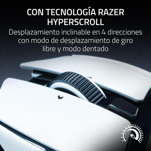 Souris Razer Basilisk V4 HyperSpeed Bluetooth RF 33000 DPI Blanc 12 Boutons