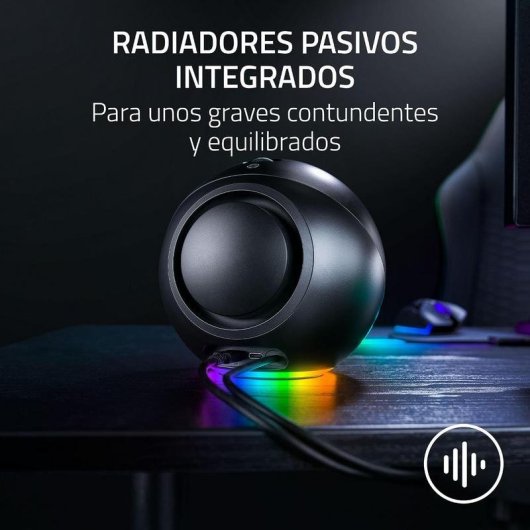 Altavoces de sobremesa Razer Mako X USB-C y Bluetooth 30 W con RGB y 7.1