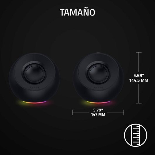 Altavoces de sobremesa Razer Mako X USB-C y Bluetooth 30 W con RGB y 7.1