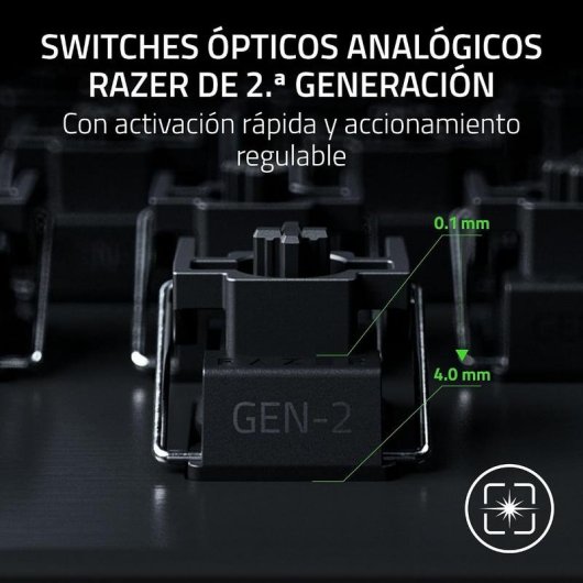Teclado Razer Huntsman V3 Pro Mini 8KHz Gaming Óptico RGB Inglés US
