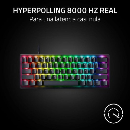 Teclado Razer Huntsman V3 Pro Mini 8KHz Gaming Óptico RGB Inglés US