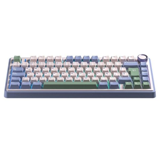 Teclado Aula F75 Gaming Mecánico Inalámbrico Hot-Swap RGB LEOBOG Reaper Verde Cedro