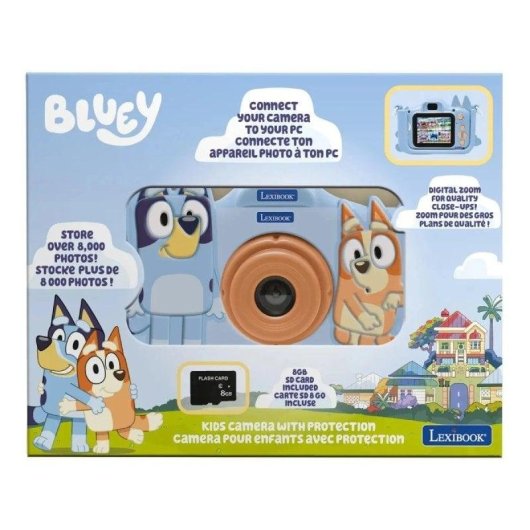 Fotocamera Compatta Lexibook Bluey 40MP USB-C Blu