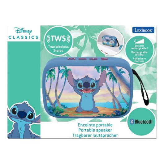 Altoparlanti Lexibook Stitch portatile Bluetooth 5.0 5W multicolore