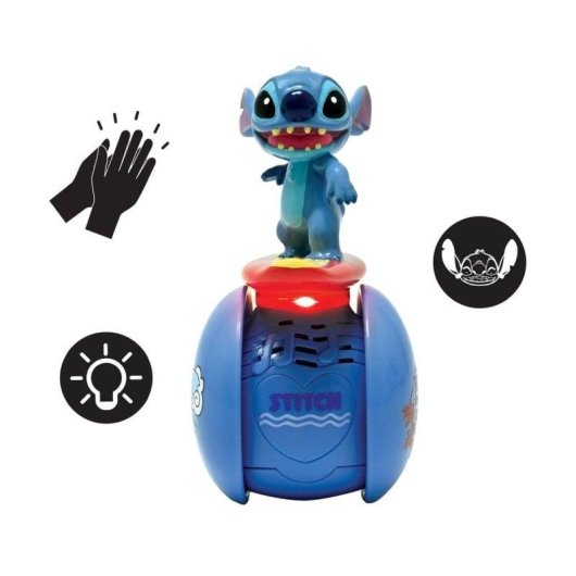 Robot Interactivo Lexibook Disney Stitch Surfista Autoequilibrio Luz y Sonido