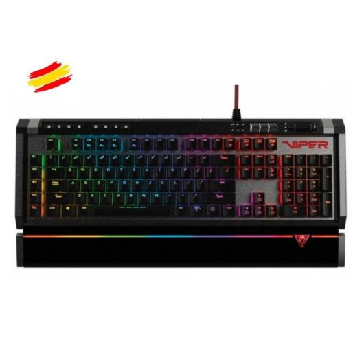 Teclado Patriot Viper V770 Gaming Mecánico 100% RGB Kailh Red Negro
