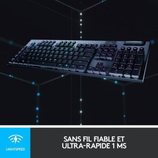 Tastatur Logitech G915 Lightspeed Gaming Kabellos GL Tactile AZERTY Schwarz