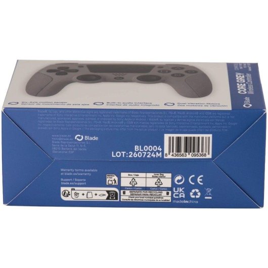 Mando Inalámbrico Blade Core Grey Bluetooth 5.0 Compatible PC PS4 PS3 Android iOS