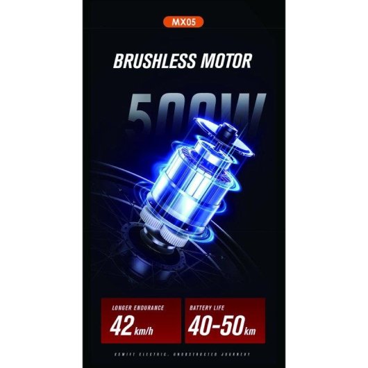 E-Bike Shengmilo MX05 500 W 48 V 17.5 Ah 26 Zoll