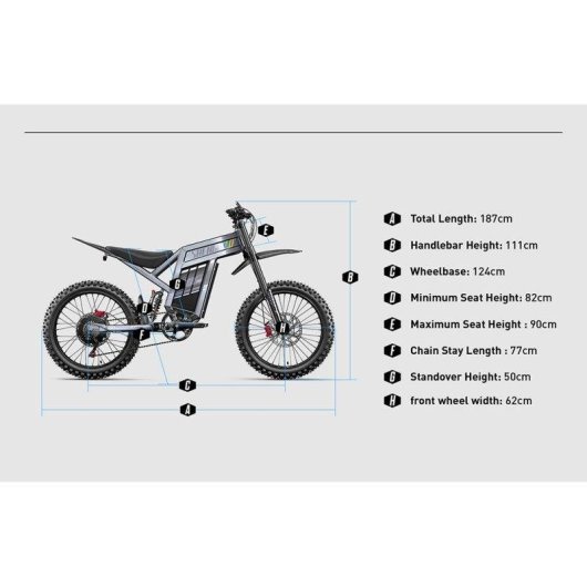 Velo electrique Shengmilo S900 PRO Tout-terrain 3000W
