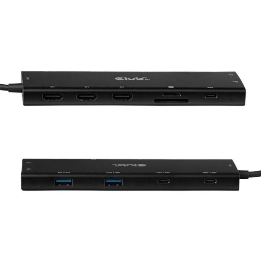Base USB-C Club 3D CSV-2556 12-em-1 Triple HDMI DP2.1 100W